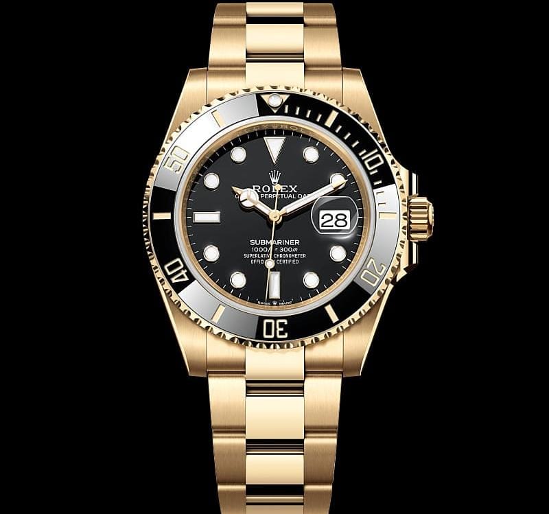 Rolex Submariner Date Yellow Gold Black Dial 41mm