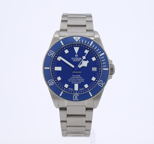 TUDOR Pelagos 42mm Case Blue Dial Titanium Bracelet